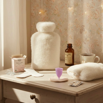 Kreç rəng, yun örtüklü su torbası.